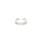 MEANDER HEXAGON HUGGIE ZILVER
